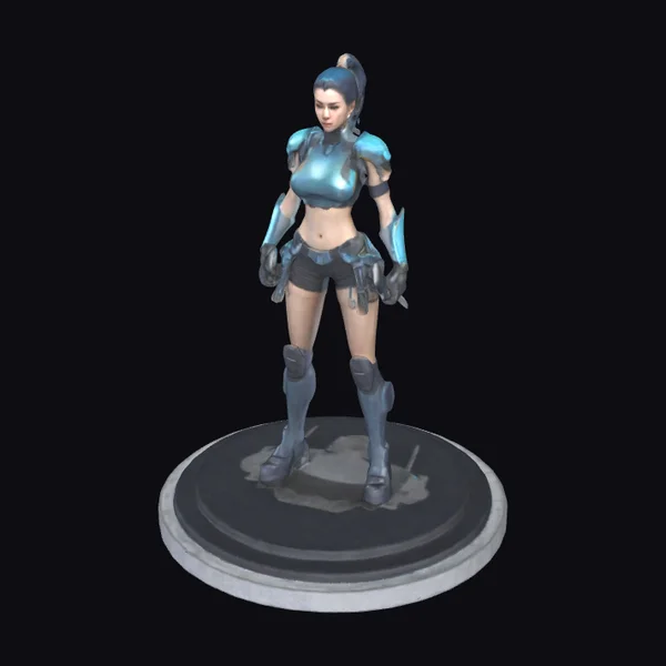 Cyberpunk Female Warrior