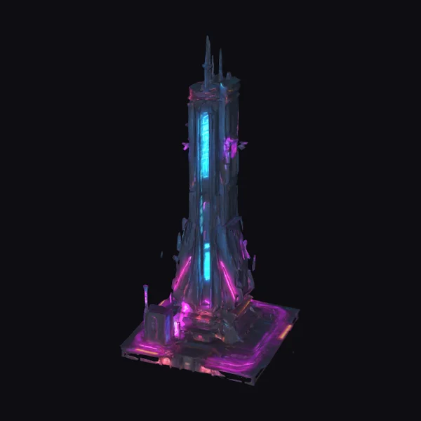 Cyberpunk Skyscraper Tower
