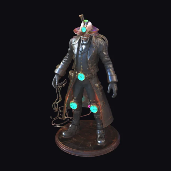 Victorian Scientist Figurine