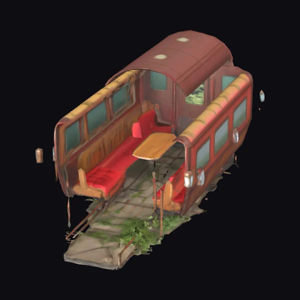 Abandoned Train Carriage Interior