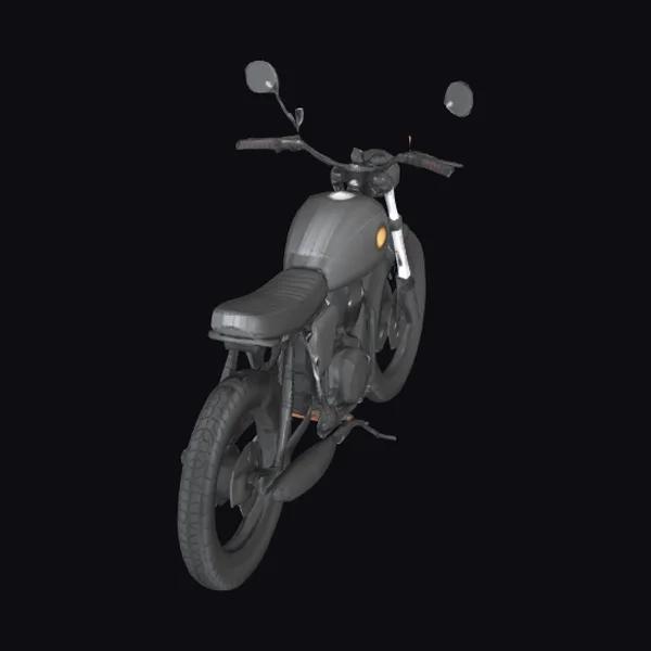 Black Scrambler Motorcycle