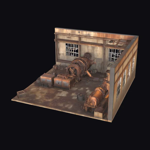 Abandoned Industrial Factory Interior