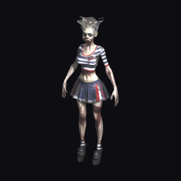 Zombie Cheerleader A-Pose