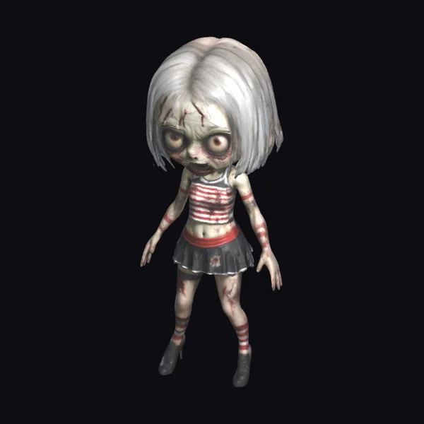 Zombie Cheerleader Chibi