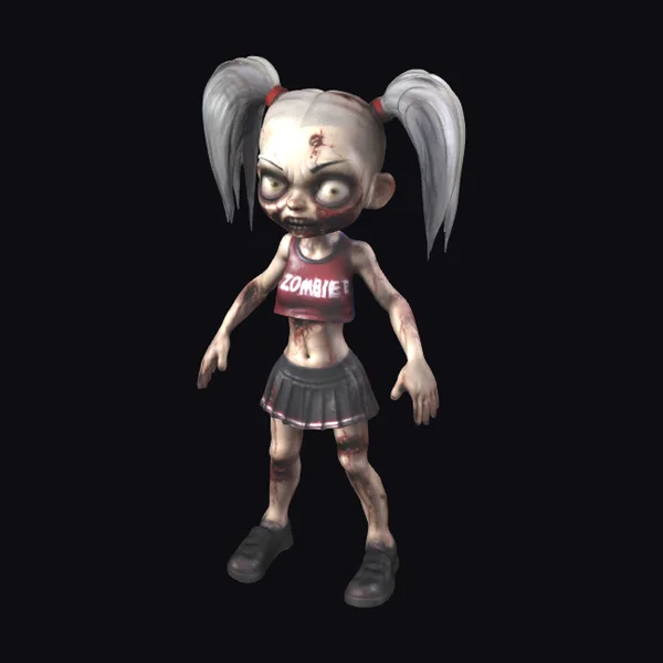 Zombie Cheerleader Chibi