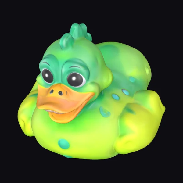 Glowing Mutant Rubber Duck