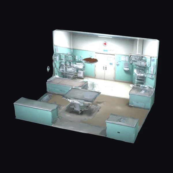 Empty Animal Hospital Room