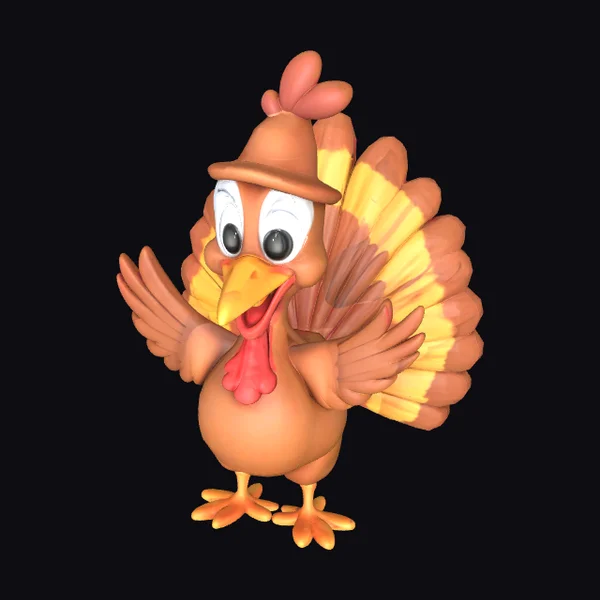 Cartoon Turkey Character