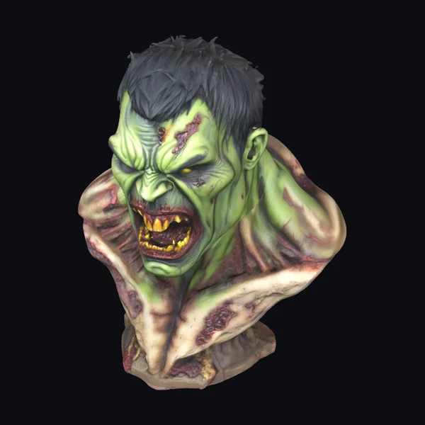 Zombie Hulk Bust