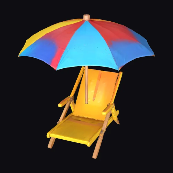 Colorful Beach Chair Umbrella