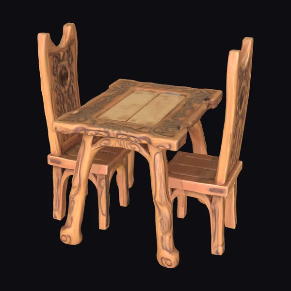 Rustic Wooden Dining Set