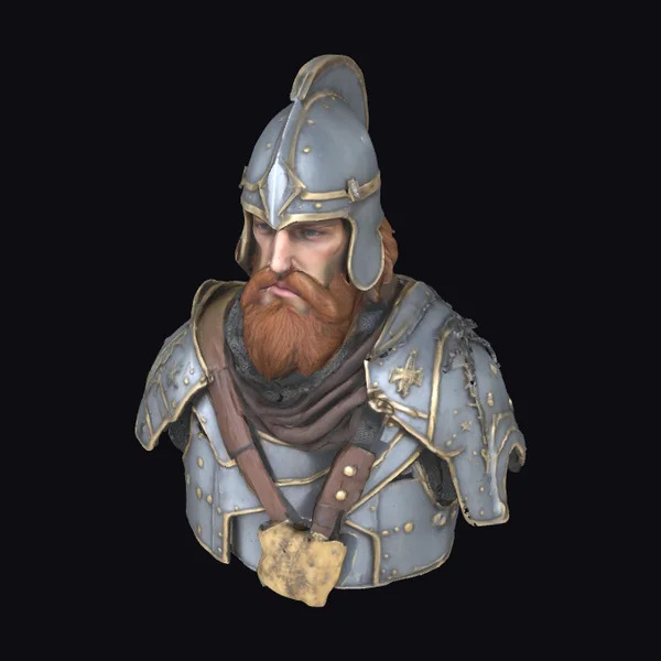 Crusader Knight Bust