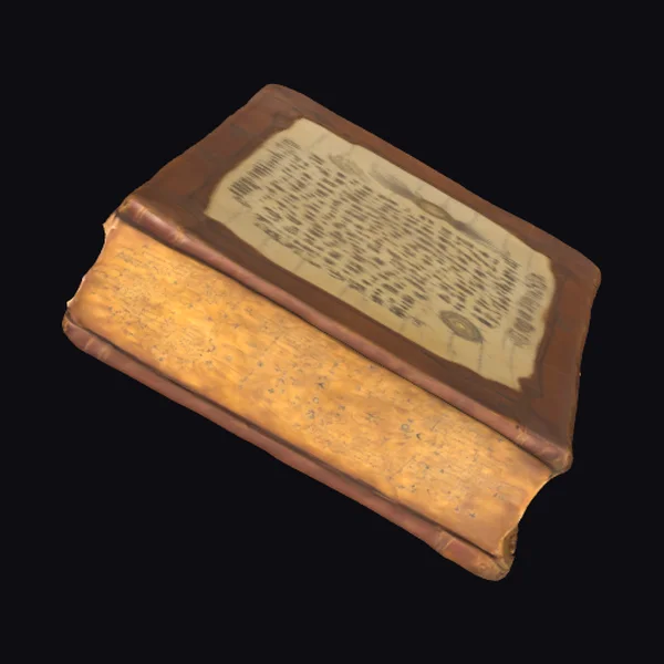 Worn Leather Astrology Book