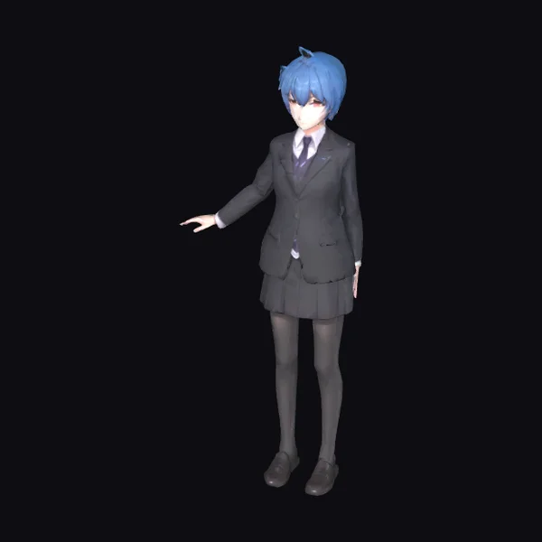 Anime Girl in Suit