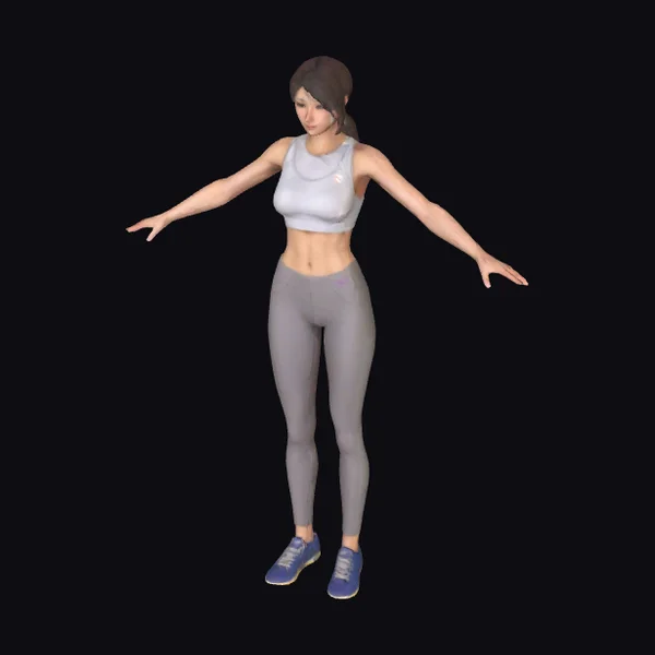 Young Woman in Sportswear