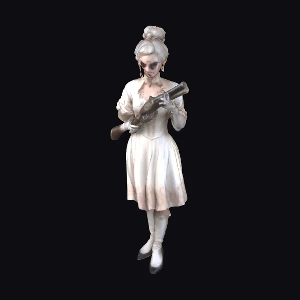 Elegant Vampire Hunter Portrait