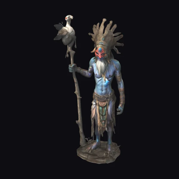 Ancient Shaman with Mask