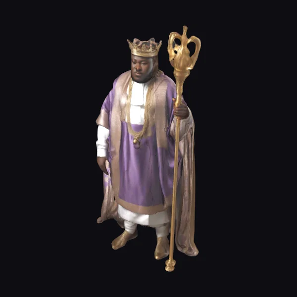 African King with Sceptre