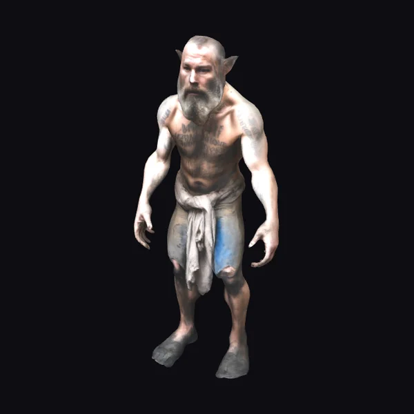 Albino Old Man Barbarian