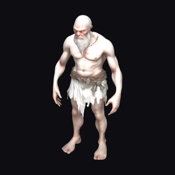 Albino Old Man Barbarian