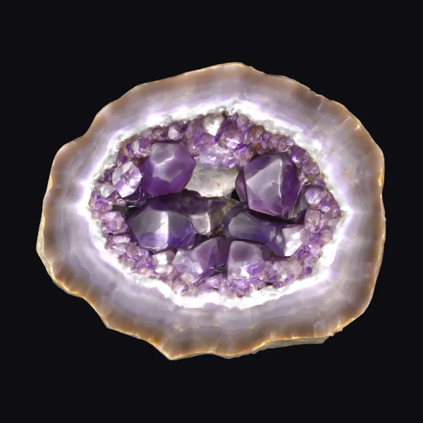 Amethyst Geode Half