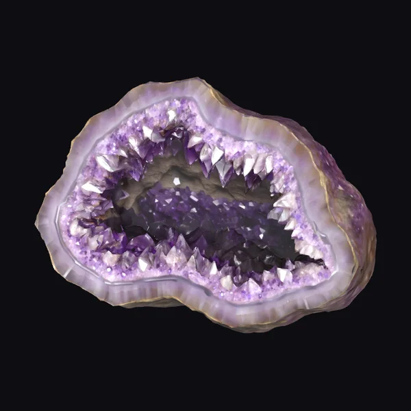 Amethyst Geode Half