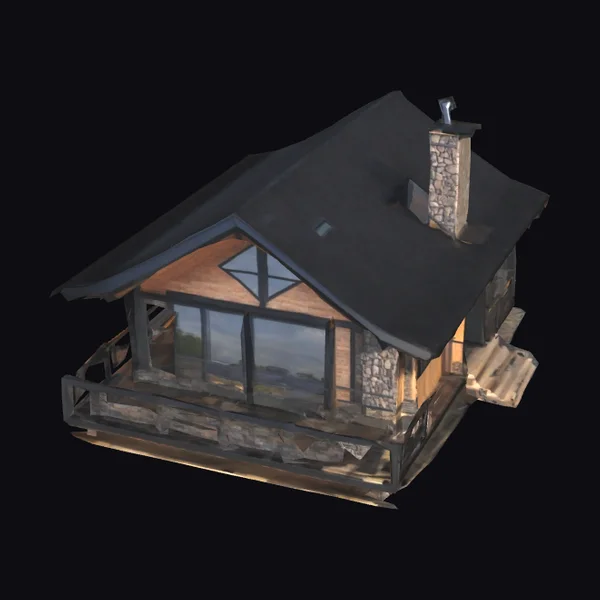 Modern Rustic Wooden Cabin