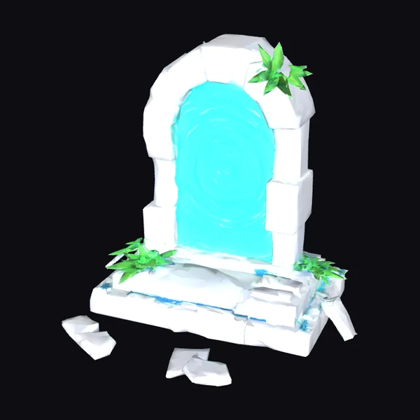 Ancient Ruined Archway Portal