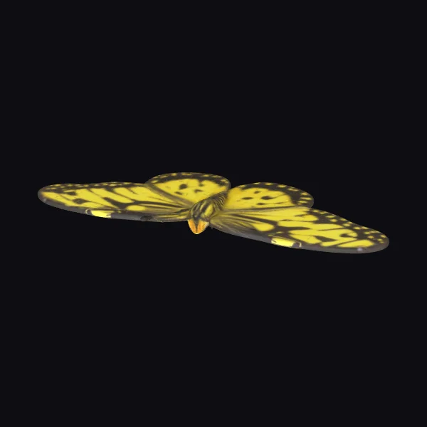 Yellow Butterfly with Spots