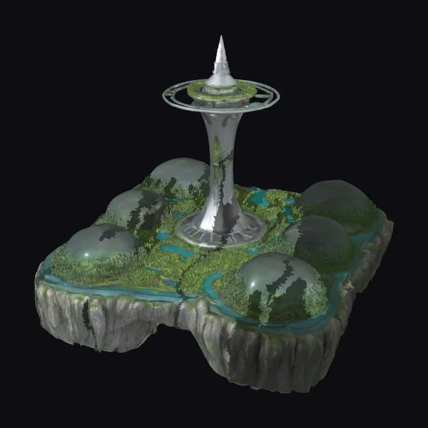 Futuristic Garden Platform