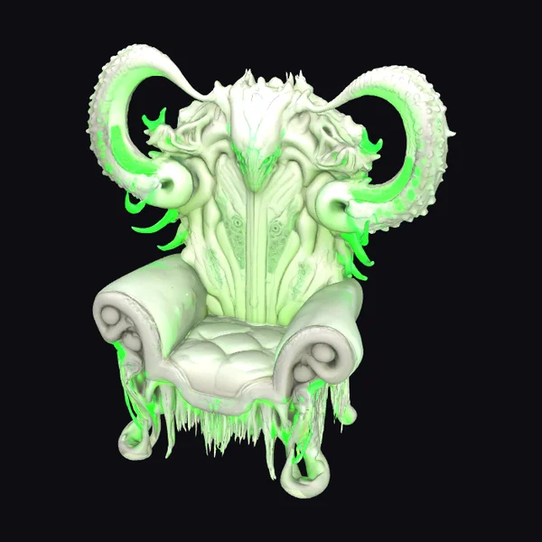 Biomechanical Throne Chair