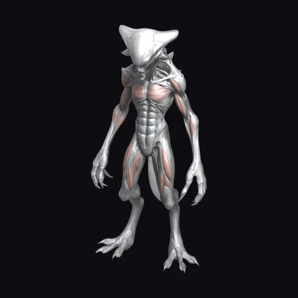 Alien Creature with Heightmap