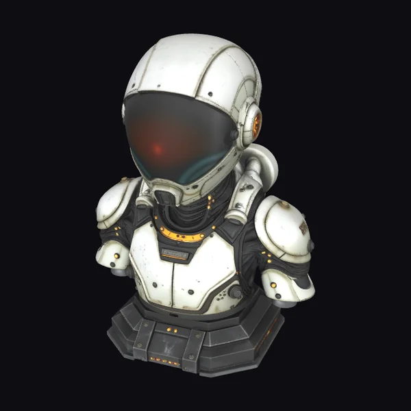 White Space Suit Bust