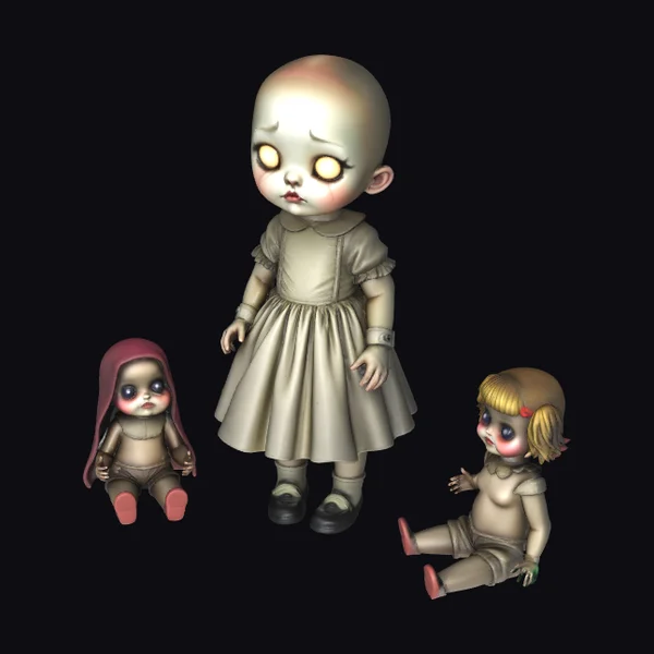 Creepy Doll Trio