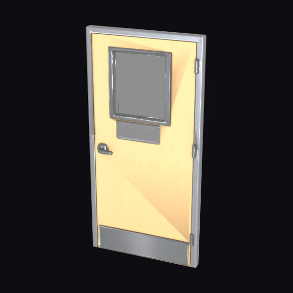 Yellow Metal Door