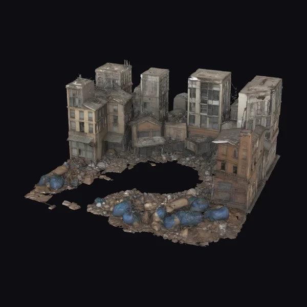 Abandoned City Street Section