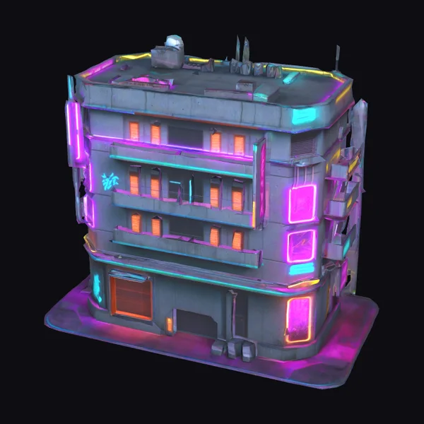 Cyberpunk 3 Story Building