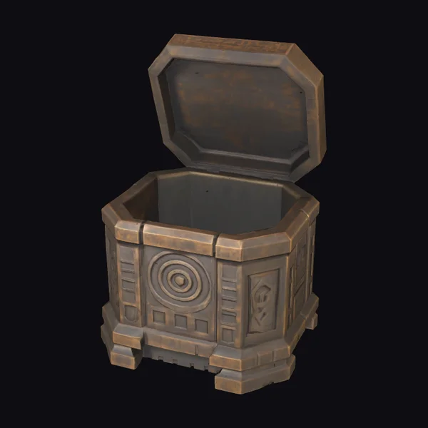 Ancient Wooden Relic Box