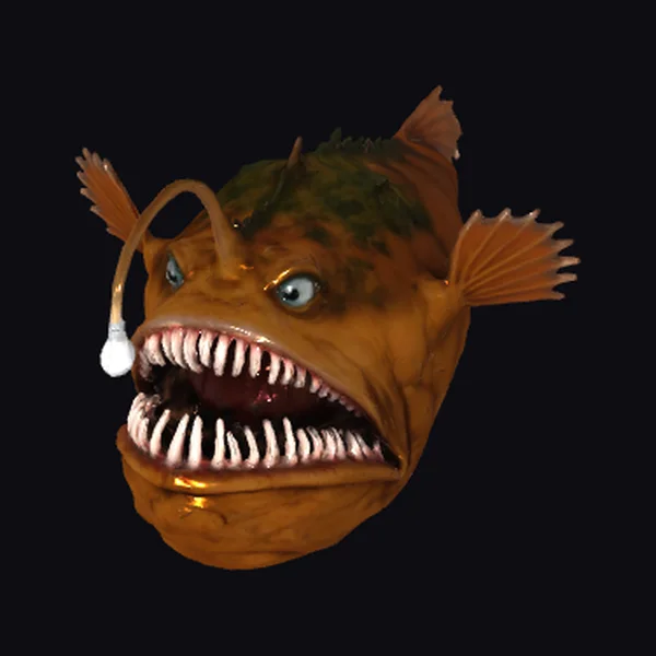 Anglerfish Head Closeup
