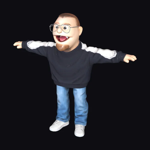 Cartoonish Male Puppet