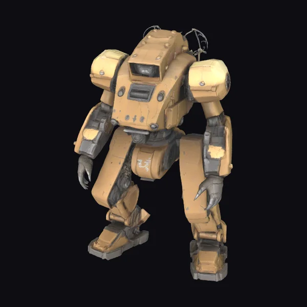Battle Worn Sci-Fi Mech