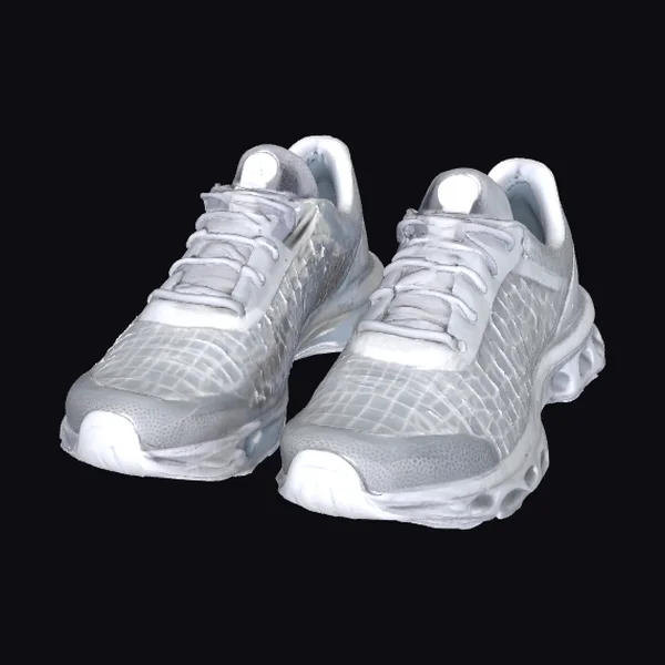 Gray Lace-Up Sneakers