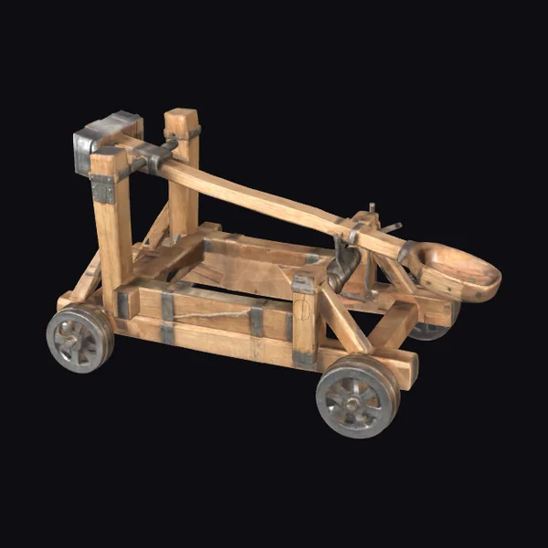 Medieval Wooden Catapult