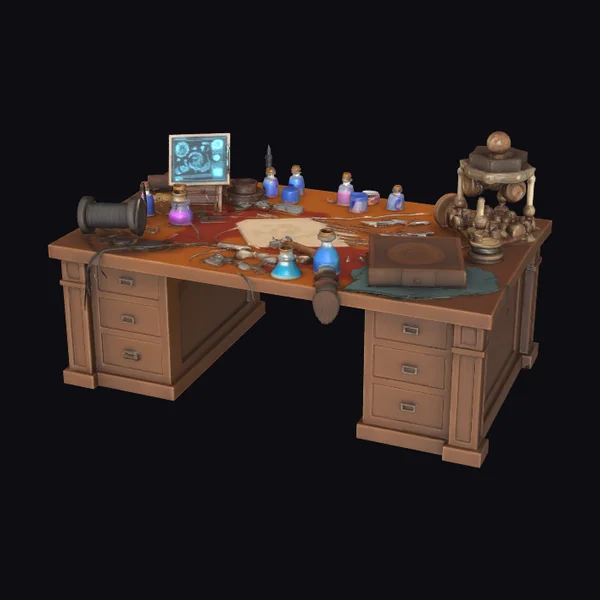 Wooden Alchemy Work Desk