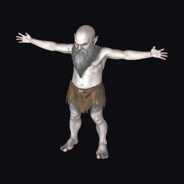 Bald Dwarf with Beard