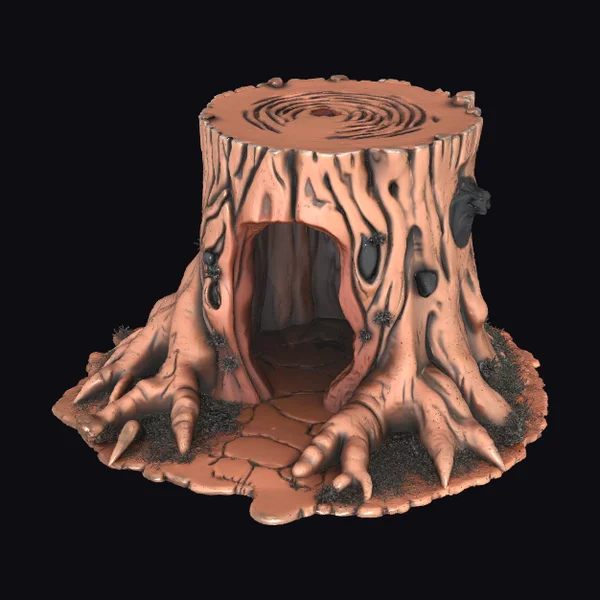 Hollow Tree Stump Enclosure