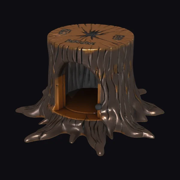 Fantasy Wooden Stump Enclosure