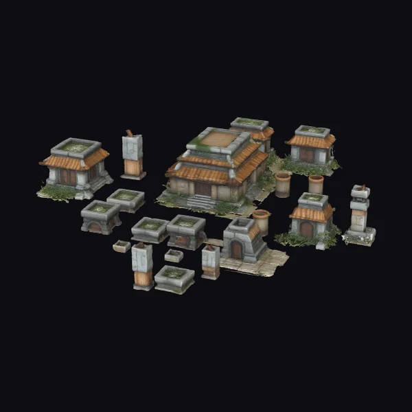 Ancient Asian Building Blocks