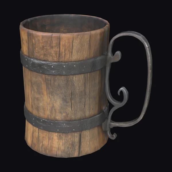 Wooden Tankard Mug