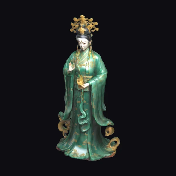 Emerald Jade Empress Statue